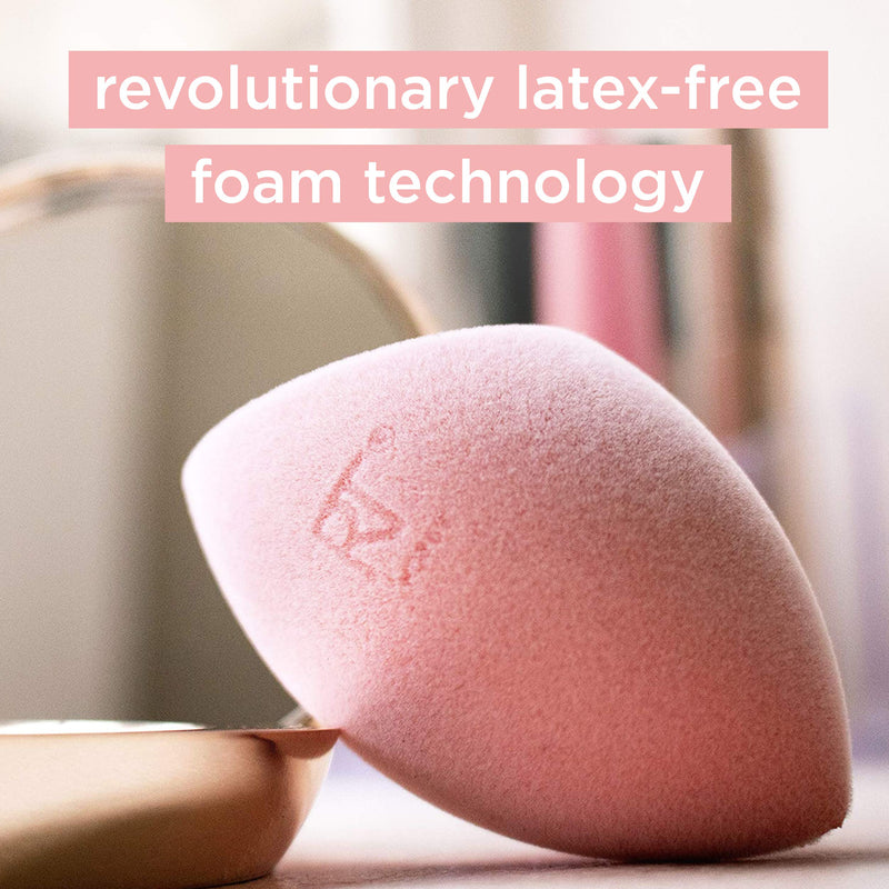 [Australia] - Real Techniques Cruelty Free Miracle Body Complexion Sponge, Ideal for Highlighters, Bronzers, & Body Makeup, for Streak Free, Precise Makeup Application 