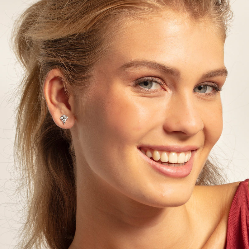 [Australia] - Thomas Sabo Women-Ear studs Royalty white Glam & Soul 925 Sterling Silver H2024-643-14 