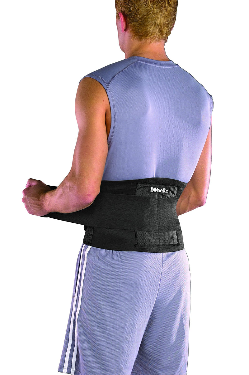[Australia] - Mueller Sports Medicine Adjustable Back Brace, Back Support, For Men and Women, Black, Small 