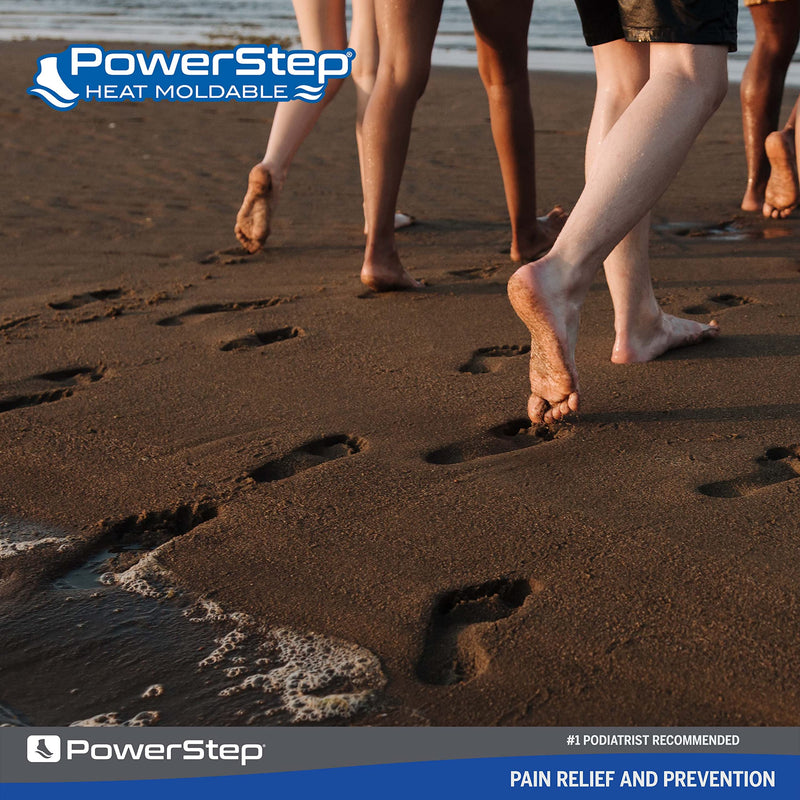 [Australia] - PowerStep Insoles, Custom Fit Orthotic, Molded Arch Support Insole, Exact Fit Instant Custom Orthotic For Women and Men Women's 10.5-11 / Men's 9-9.5 Blue 