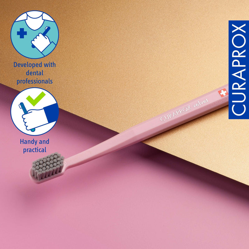 [Australia] - Curaprox CS 12460 Velvet Ultra-Soft Toothbrush; Extra Soft bristles for Sensitive Gums Assorted 