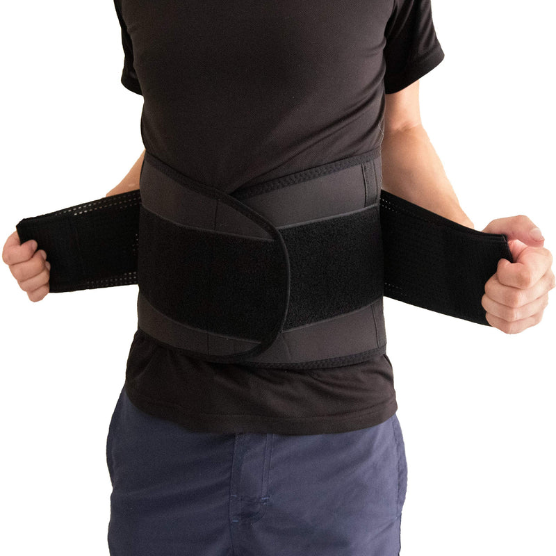 [Australia] - RiptGear Back Brace for Back Pain Relief and Support for Lower Back Pain - Lumbar Support and Back Pain Relief - Lumbar Brace and Back Support Belt for Men and Women - Black (XXL) 2X-Large (Pack of 1) 