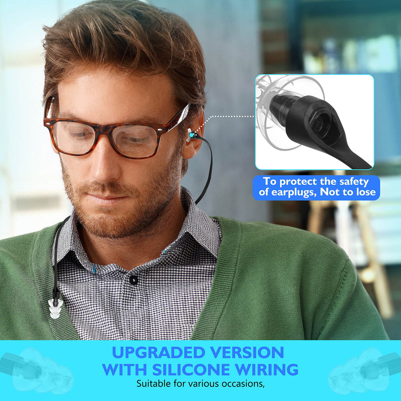 [Australia] - High Fidelity Earplugs - Comfortable, Reusable Silicone Ear Plugs with Cord for Snoring, Shooting Range, Concerts, Travel. 30db Noise Canceling Protects Hearing for Men & Women. Stylish Black 
