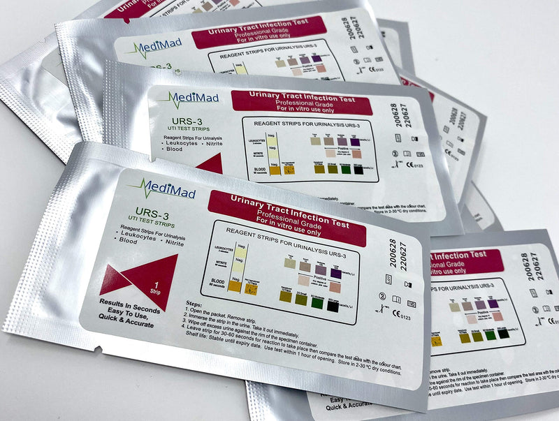 [Australia] - UTI Urine Test Strips Urinary Tract Infection Tests Nitrite, Leukocytes and Blood - 10 Individual Tests 