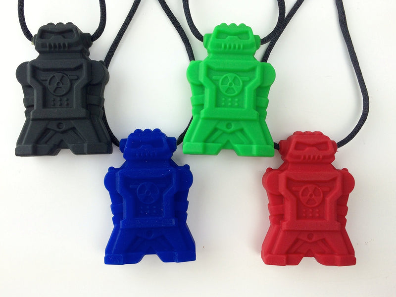 [Australia] - chubuddy Robot Chewy Robotz - Red, Non-Toxic, for Light Chewers (Chew Factor 1.5) 