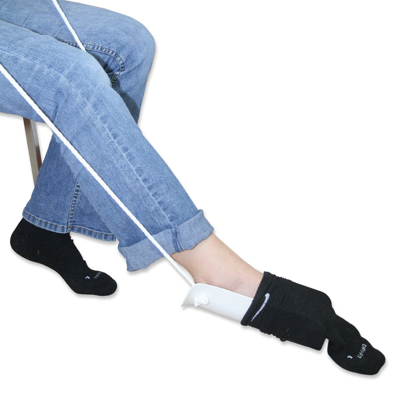 [Australia] - Rehabilitation Advantage Sock Aid with Foam Handles, Standard 