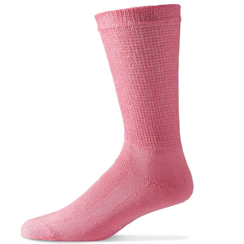 [Australia] - Diabetic Socks for Women - Crew Socks by Physicians' Choice Diabetic Socks - 12-Pack Pink 9-11 