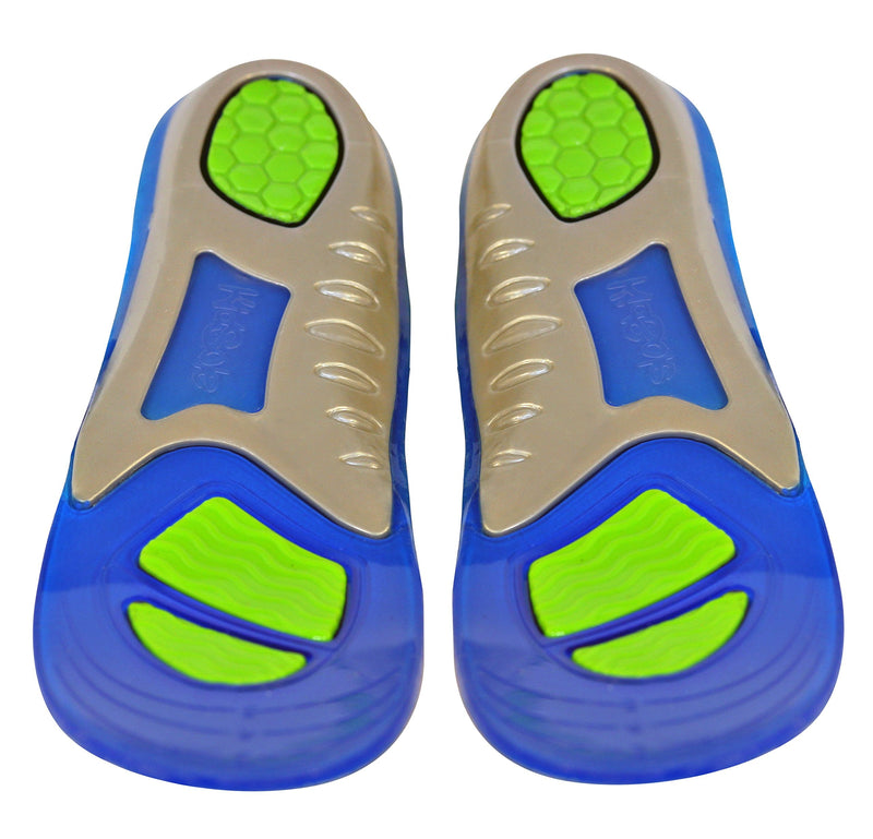 [Australia] - Children's Athletic Gel Insoles for Cushion and Comfort for Active Children ((24 cm) Kids Size 2-6) (24 CM) Kids Size 2-6 