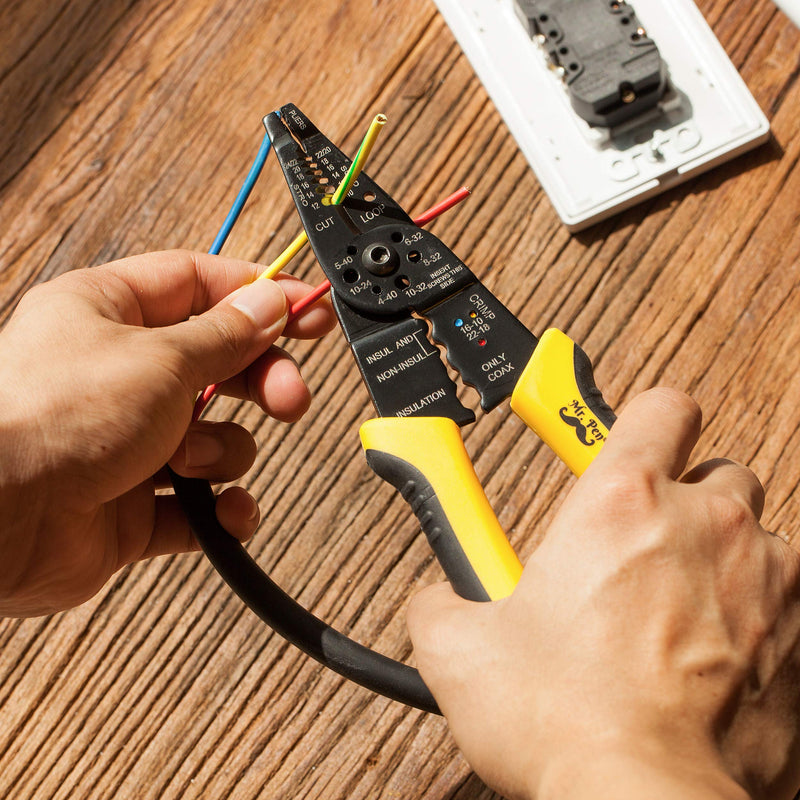 [Australia] - Mr. Pen- Wire Stripper, 8 inch, Wire Cutter, Wire Stripper Crimper, Wire Stripping Tool, Cable Stripper, Wiring Tools, Wire Crimping Tool 