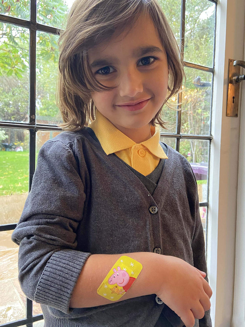 [Australia] - Peppa Pig Plasters for kids | x22 Strips | 4 Sizes | Latex Free | Hypoallergenic | Wash proof | Breathable | CE Certified | Made by Jellyworks Peppa Pig 