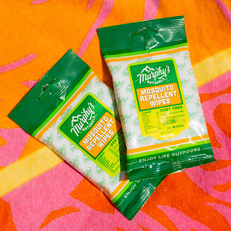 [Australia] - Murphy's Naturals Mosquito Repellent Wipes | DEET Free | Made with Plant Based Essential Oils | Includes Citronella + Lemongrass | Easy to Use | Great for Family | Travel Sized | 10 Wipes 1 