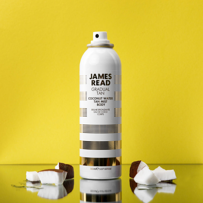 [Australia] - JAMES READ Coconut Water Tan Mist Body 200ml Gradual Tan Hydrating ALL-OVER Golden Glow Deeply Nourishing Tanning Spray Self Tan Long Lasting Suitable for all Skin Tones 