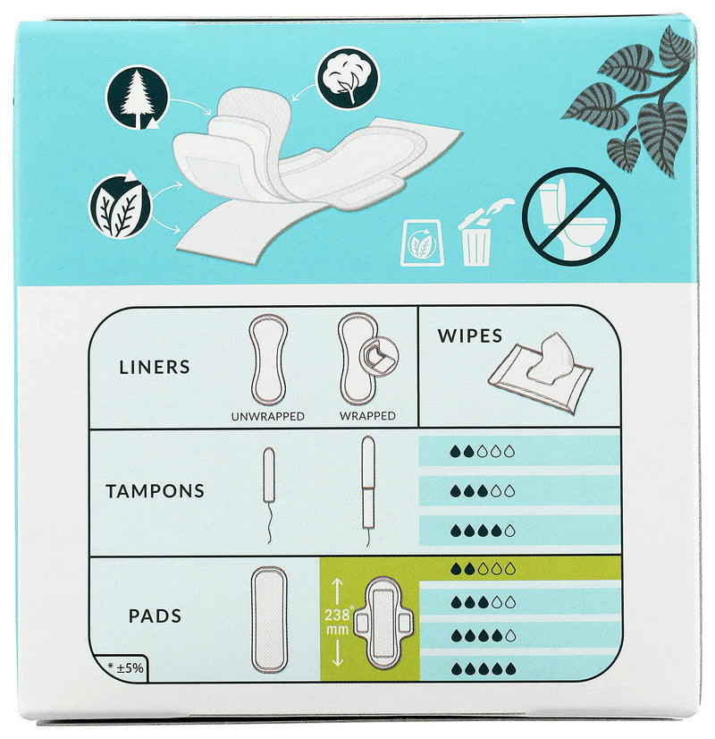 [Australia] - Natracare Slim Fitting Ultra Pads with Wings, Regular, Made with Certified Organic Cotton, Ecologically Certified Cellulose Pulp and Plant Starch (1 Pack, 14 Pads Total)… 