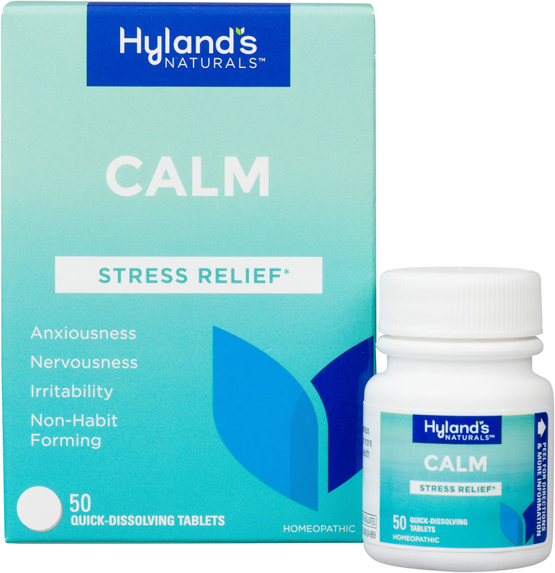 [Australia] - Hyland's Naturals Calm Tablets, Stress Relief Supplement, Natural Relief Of Anxiousness, Nervousness, And Irritability, 50 Count 
