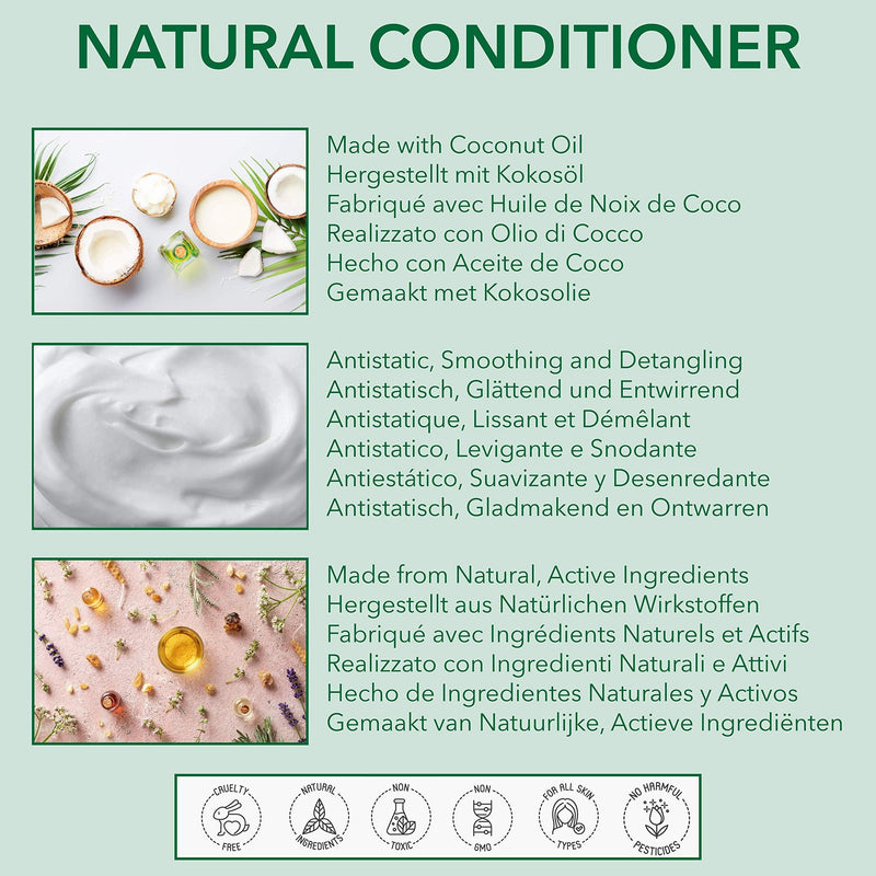 [Australia] - Natural CLARIFYING CONDITIONER - APPLE CIDER VINEGAR, COCONUT, TEA TREE & EUCALYPTUS - 250ml by NATURE'S INTERVENTION. No Sulfates, No Parabens, No Silicones. No Build Up, Gentle, Concentrated. 