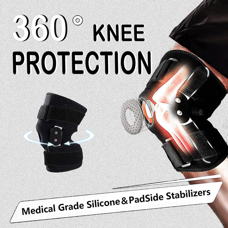 [Australia] - Hinged Knee Brace, Adjustable Knee Support Wrap for Men&Women, Pain Relief Swelling and Inflammation, Patellar Tendon Support Sleeve for Helping Relieve Strains, Sprains, ACL and MCL Injuries XX-Large 