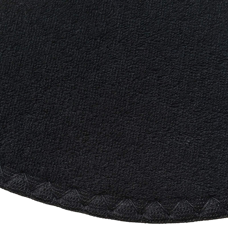 [Australia] - Happystep Cotton Terry Cloth Insoles, Barefoot Shoe Inserts, Washable and Reusable, 2 Pairs of Black (Men Size 8) Men Men Size 8 