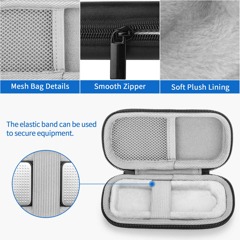 [Australia] - Case for AliveCor kardia Mobile Heart Monitor EKG/Wireless 6-Lead EKG, Travel Case Protective Cover Storage Bag Gray 
