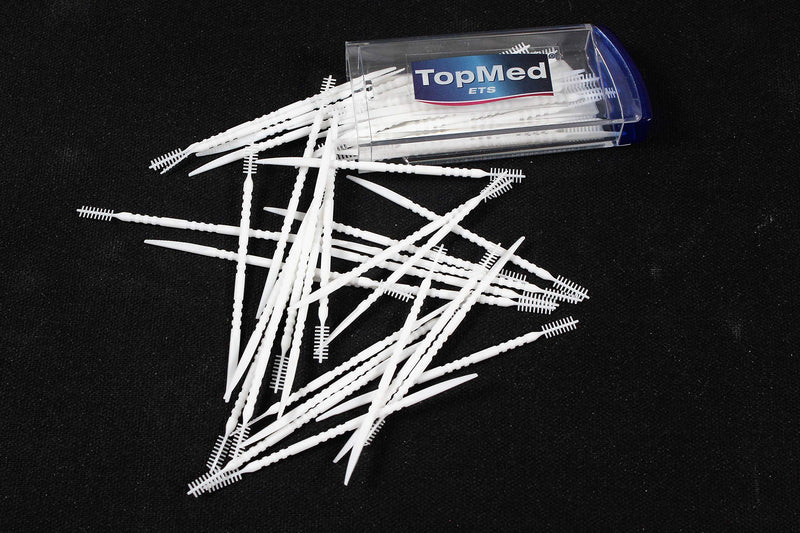 [Australia] - Oral Care Dental Brush Teeth Pick Plastic Teeth Floss Toothpick With a mirror 100 Count (2 BOX X 50 UNITS) Color May Vary 