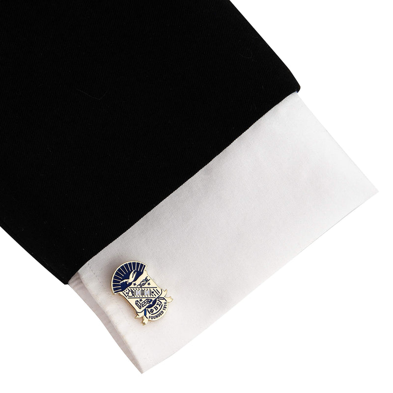 [Australia] - Desert Cactus Phi Beta Sigma Fraternity Greek Formal Wear Blazer Jacket (Gold Color Crest Cufflinks) 