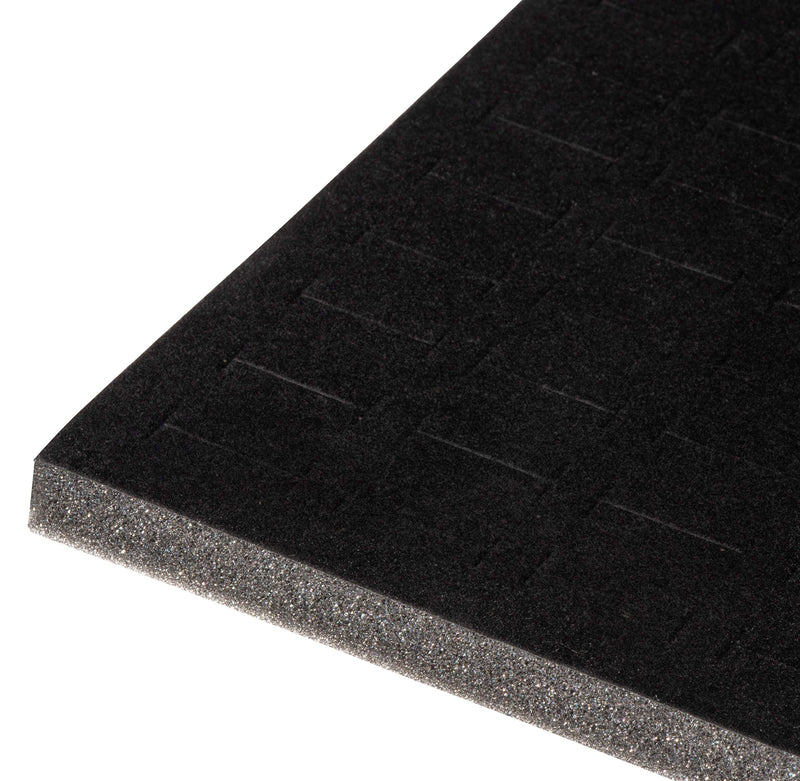 [Australia] - Ring Pad - 5-Pack Velvet Ring Display Tray, Ring Box Insert, Case, Ring Foam, Jewelry Tray Insert, for Accessory Storage, Show, Retail, Shop, Home, Counter Top, 100 Slot, Black, 13.4 x 9 x 0.5 Inches 