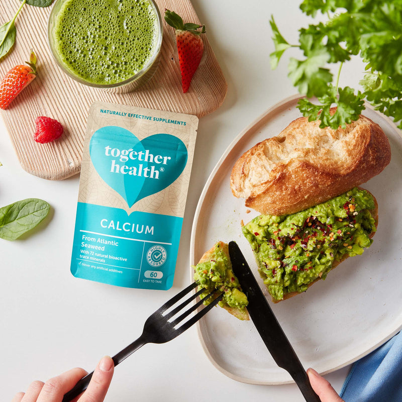 [Australia] - Calcium – Together Health – Seaweed-Based Calcium – 72 Trace Minerals – Vegan Friendly – Made in The UK – 60 Vegecaps 60 Count (Pack of 1) 