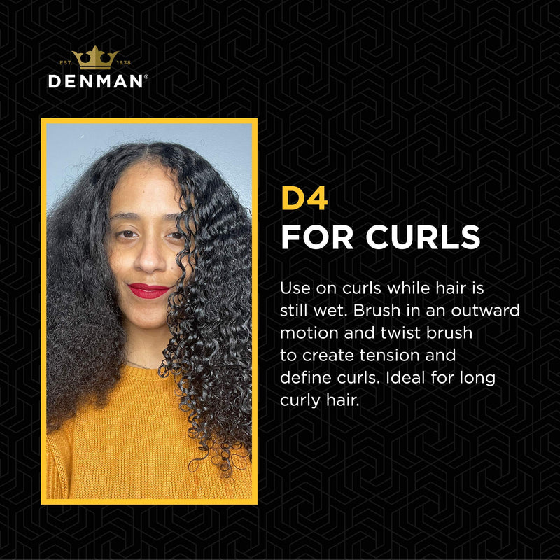 [Australia] - Denman D4 9-Row Styling Brush Black/Red 