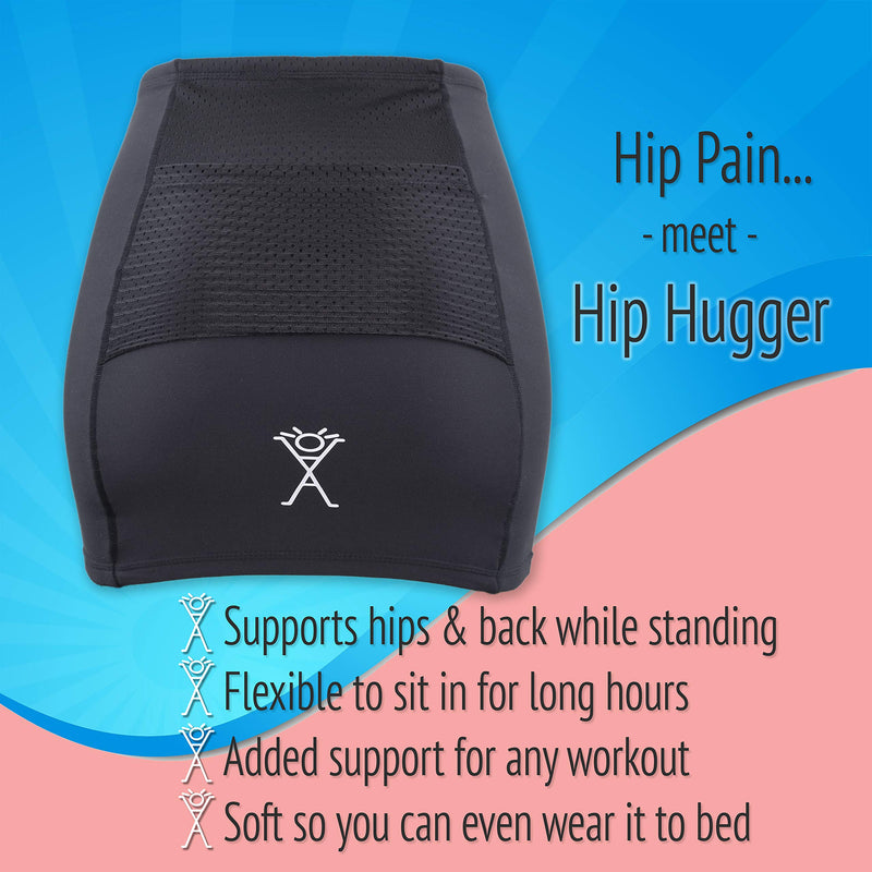 [Australia] - Alki Active Hip Pain Relief Compression Band for Women - Hip Support, Hip Flexor Support, Pain in Hip Area, Hip Joint Pain, Compression Wrap with Pocket (Medium) Medium 