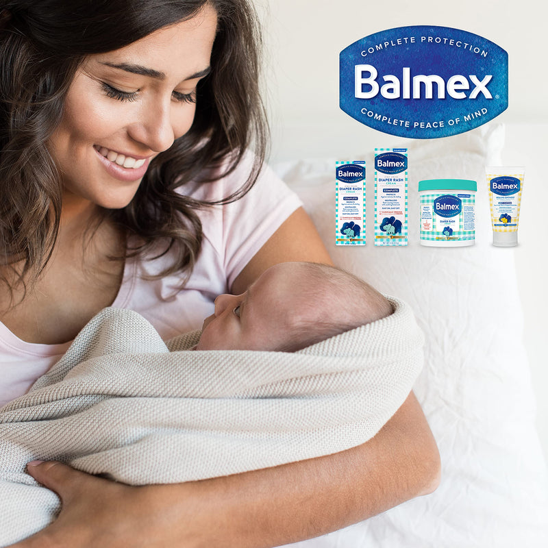 [Australia] - Balmex Complete Protection Baby Diaper Rash Cream with Zinc Oxide + Soothing Botanicals, 2 Ounce 