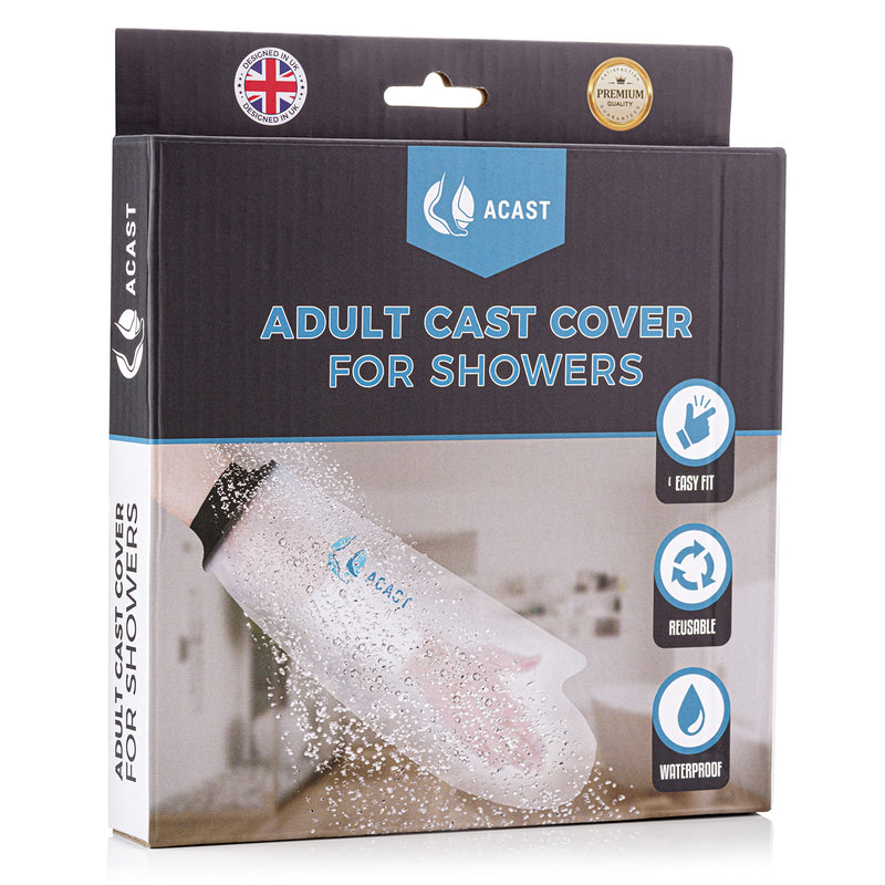 [Australia] - ACAST Waterproof Arm Cast Cover for Plaster Cast Arm, Shower & Bath, Reusable Hand Sleeve Dressing Protector for Broken Arm, Wrist, Elbow & Fingers 
