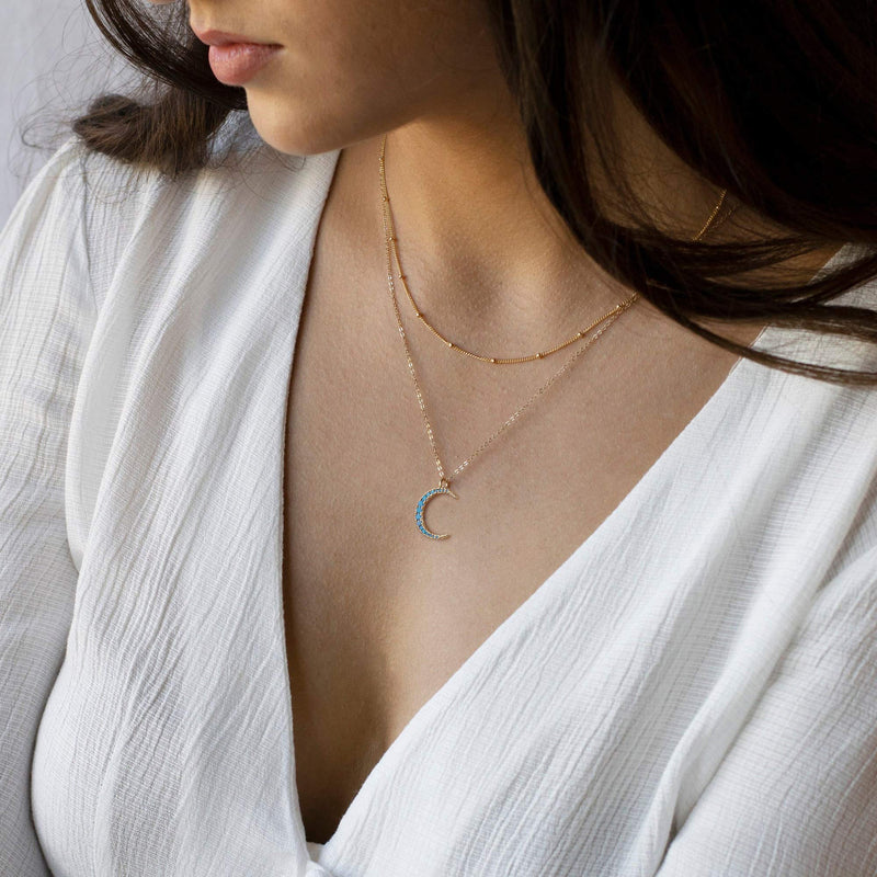 [Australia] - Mevecco Layered Heart Necklace Pendant Handmade 18k Gold Plated Dainty Gold Choker Arrow Bar Layering Long Necklace for Women… layered turquoise crescent 