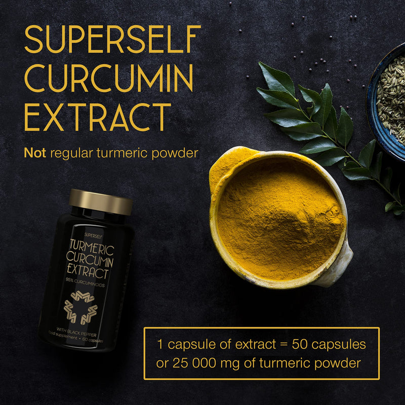 [Australia] - Turmeric Curcumin Capsules High Strength with Black Pepper - Pure Curcumin Extract with 95% Curcuminoids - 60 Tablets One a Day 500mg - Premium Turmeric Herbal Supplements - Enhanced Absorption 