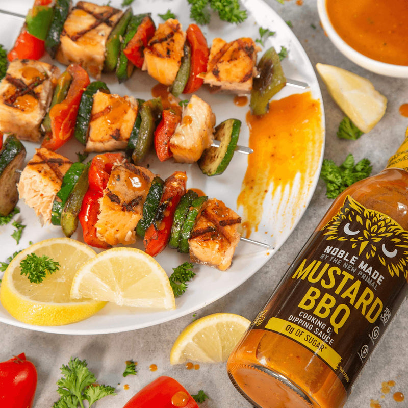 [Australia] - Noble Made by The New Primal Mustard BBQ Cooking & Dipping Sauce, Carolina Gold, Whole30 Approved, Paleo, Certified Gluten Free, Dairy and Soy Free, Keto, 12 Oz Glass Bottle (1 Count) 