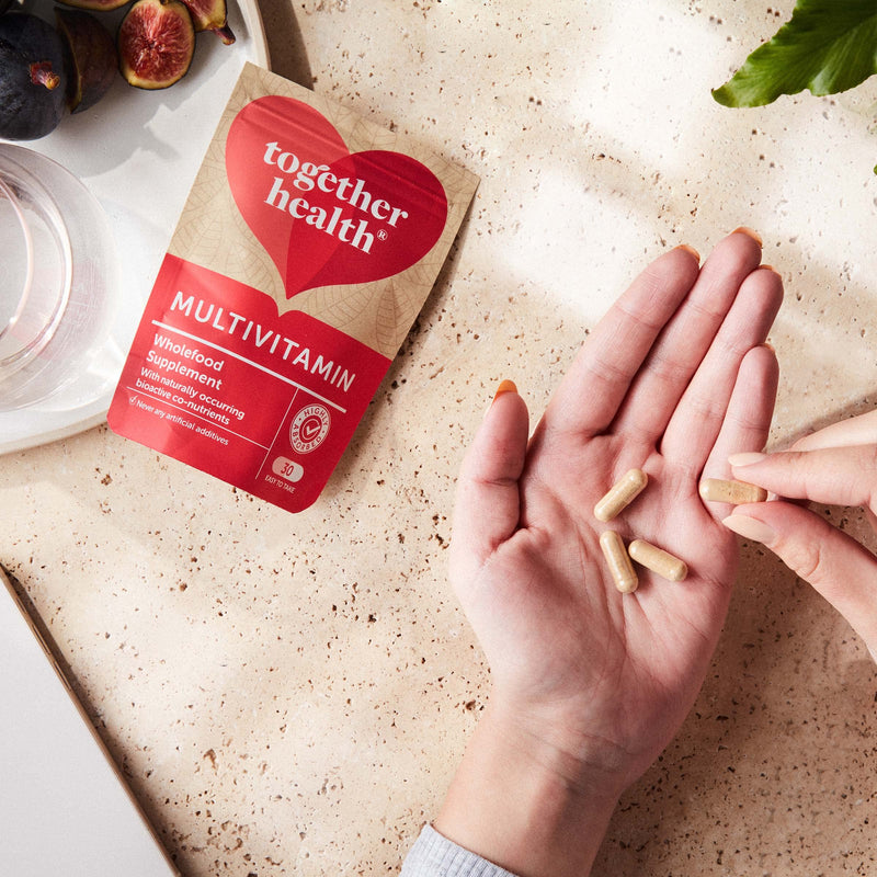 [Australia] - Multi VIT & Mineral � Together Health � Everyday Nutrient Top-Up � 24 Whole Food & Plant-Based Nutrients � Vegan Friendly � Made in The UK � 30 Vegecaps 30 Count (Pack of 1) 