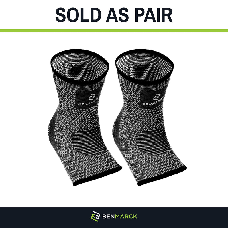 [Australia] - Achilles Tendon Support Brace, Plantar Fasciitis Sock, Ankle Compression Sleeve For Running, Tendonitis and Flat Feet Relief Gray Black Unisize 