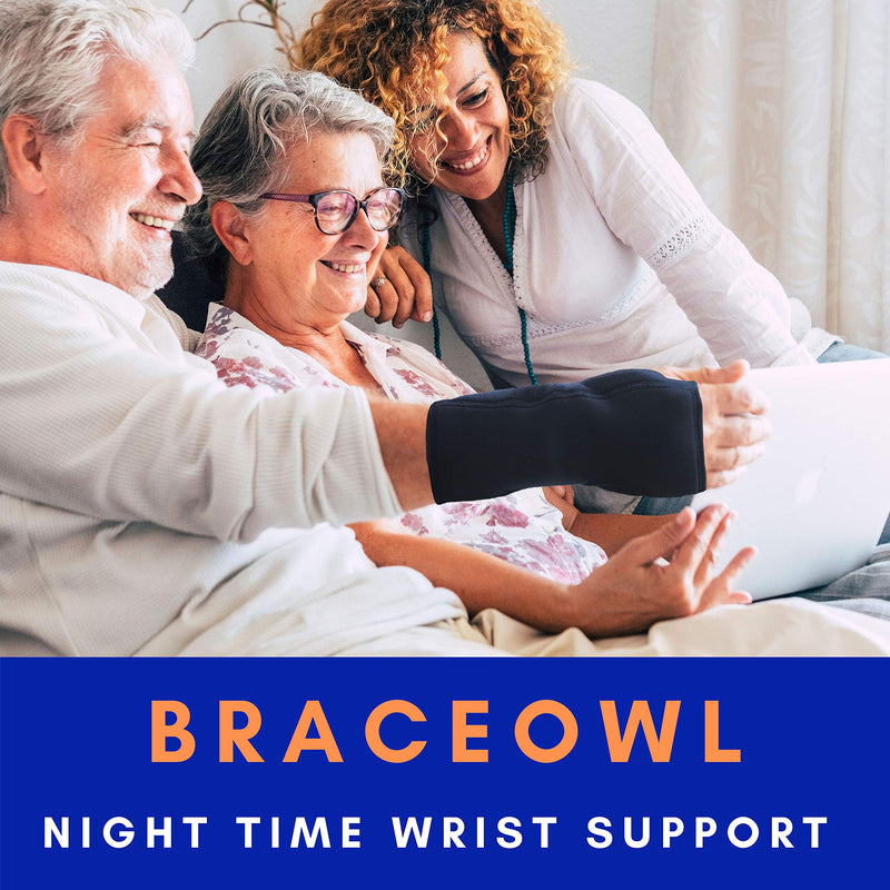 [Australia] - BRACEOWL Carpal Tunnel Wrist Brace, Night Wrist Sleep Support Splint - Fits Right Hand or Left Hand, Wrist Pain Relief, Wrist Support Brace for Women, Men 