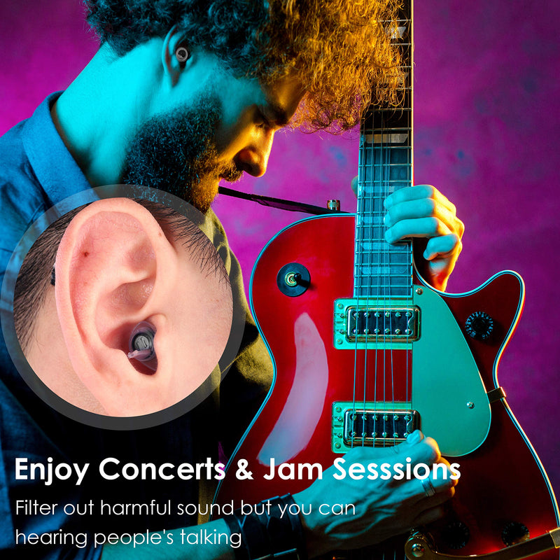 [Australia] - High Fidelity Concert Earplugs - 23db Noise Reduction Music Earplugs, Reusable Hearing Protection Earplugs for Concerts, Musicians, Motorcycle, 2019 New Advanced Filter High Fidelity Ear Plugs, Blue 