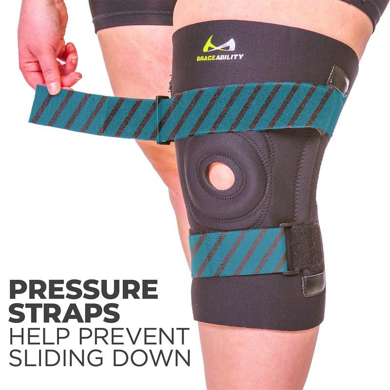 [Australia] - BraceAbility Knee Brace for Large Legs and Bigger People with Wide Thighs - Kneecap Protection Pad Treats Patellar Tendonitis, Chondromalacia, Patellofemoral Pain, Instability and Dislocation (4XL) 4X-Large (Pack of 1) 
