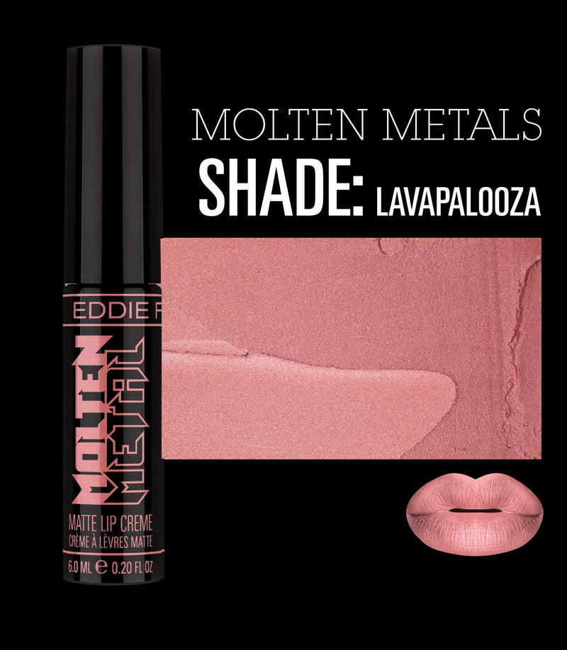 [Australia] - EDDIE FUNKHOUSER Molten Metal Metallic Matte Lip Creme (Lavapalooza) Lavapalooza 