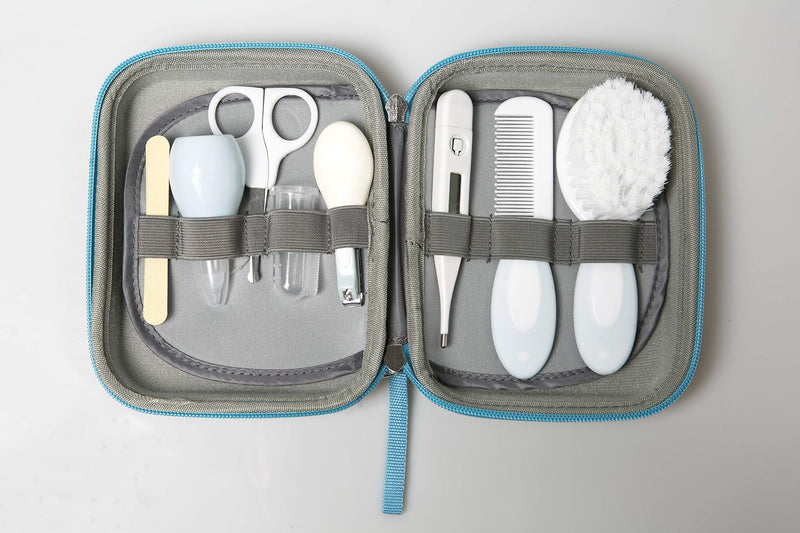 [Australia] - Little Angel Baby Grooming Kit,Baby Health Care Kit,10PCS Baby Care Kit with Nice Compact Case,Ideal for Newborn, Baby and Infant,Blue 