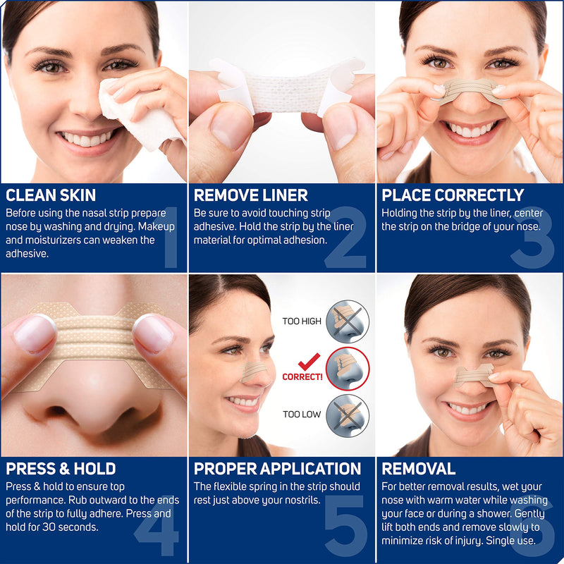 [Australia] - Clear Passage Nasal Strips Medium,, 50 ct | Works Instantly to Improve Sleep, Reduce Snoring, & Relieve Nasal Congestion Due to Colds & Allergies (Clear 2 Count) 