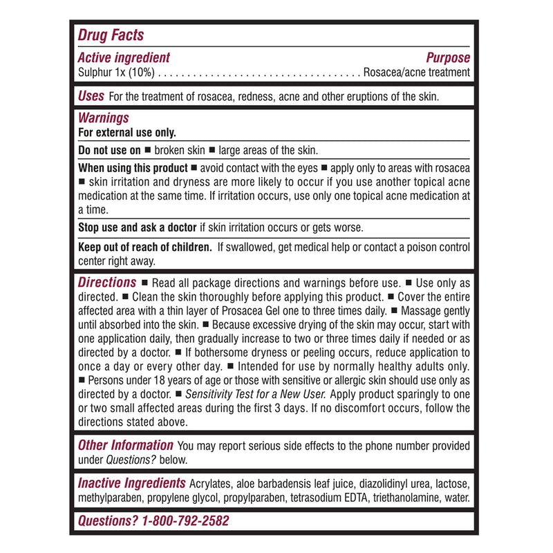 [Australia] - Prosacea - Heals Rosacea Symptoms of Redness, Pimples and Irritation - Twin Pack - Two 0.75oz Tubes (1.5oz Total) 