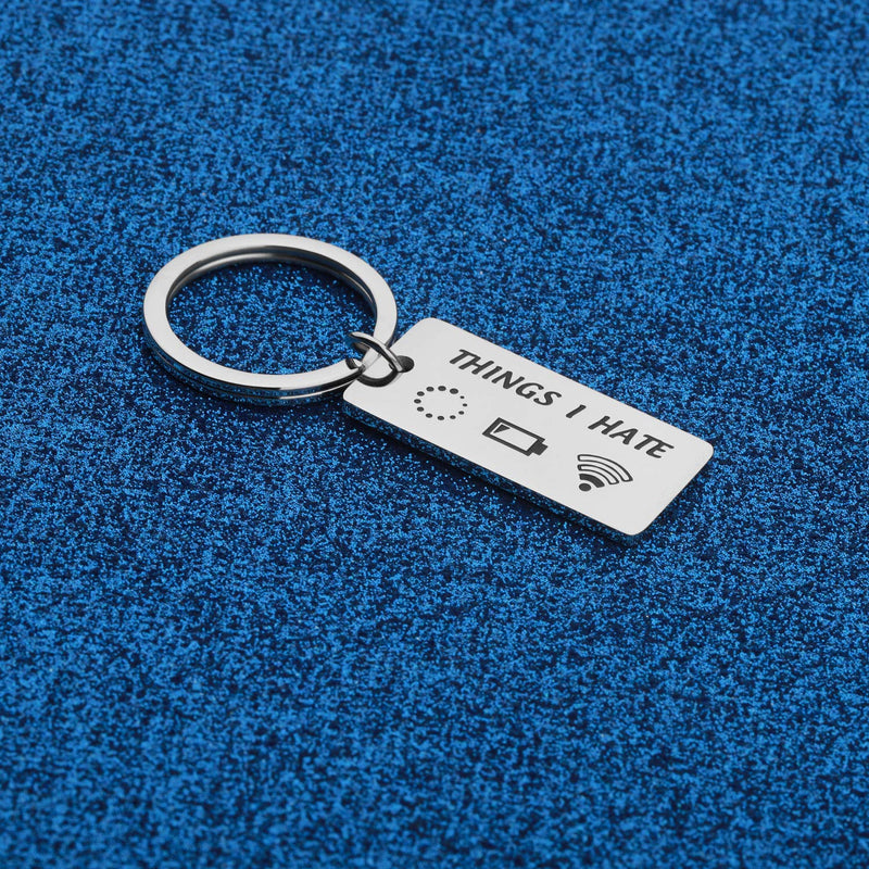 [Australia] - WUSUANED Programmer Gamer Gift Things I Hate Funny Keychain Computer Gamer Jewelry Gift for Developer Video Game Lover things i hate keychain 