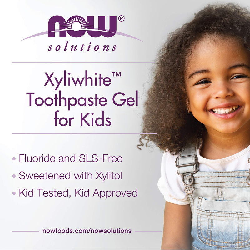 [Australia] - NOW Solutions, Xyliwhite™ Toothpaste Gel for Kids, Bubblegum Splash Flavor, Kid Approved! 3-Ounce, packaging may vary 