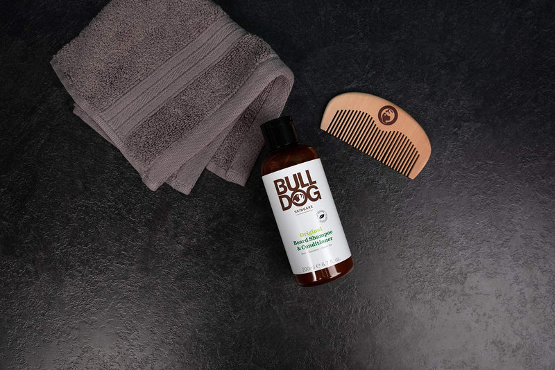 [Australia] - Bulldog Mens Skincare and Grooming Original 2-in-1 Beard Shampoo and Conditioner, 200ml, 1-Pack 