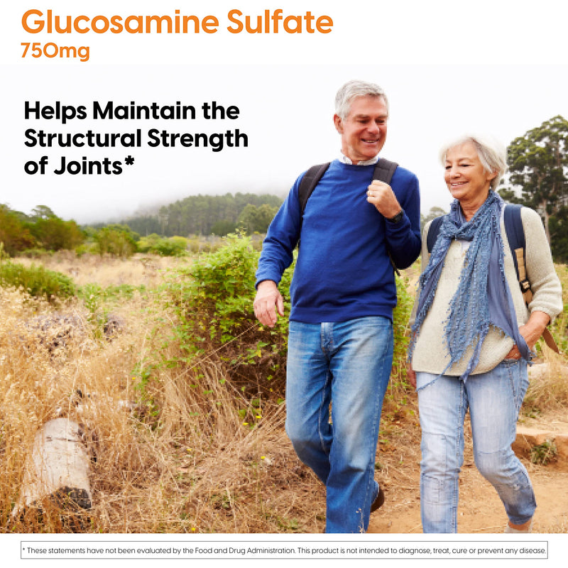 [Australia] - Doctor's Best Glucosamine Sulfate, Non-GMO, Gluten & Soy Free, Joint Support, 750 mg, 180 Count 180 Count (Pack of 1) 