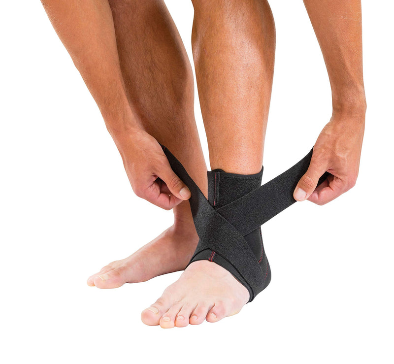 [Australia] - Mueller Sports Medicine Adjustable Ankle Stabilizer, For Men and Women, Black, One Size Fits Most 