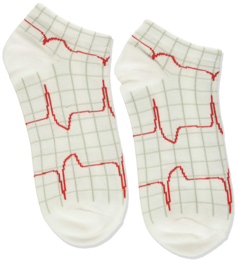 [Australia] - Prestige Medical 377-hrb Heartbeat Nurse Socks, white 