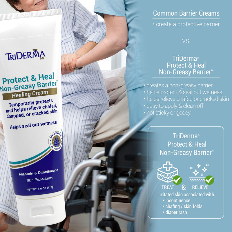 [Australia] - TriDerma Protect & Heal Non-Greasy Barrier Healing Cream, 4 Ounces 