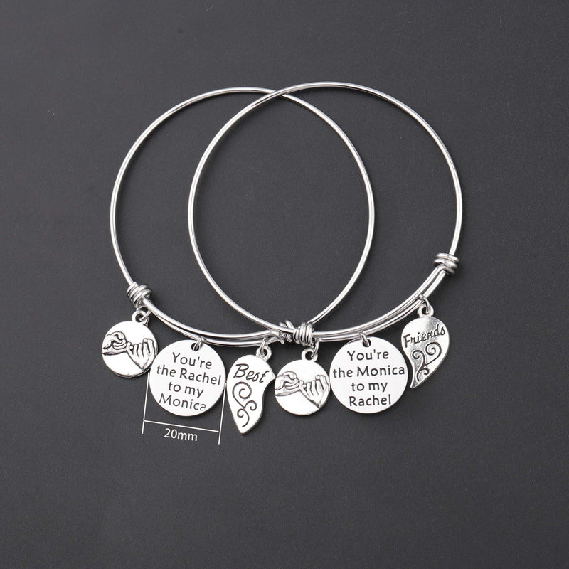 [Australia] - MAOFAED Best Friend Keychain Friendship Gift You are The Rachel to My Monica Friends TV Show Inspired Keychain Gift for BFF Rachel Monica BR 